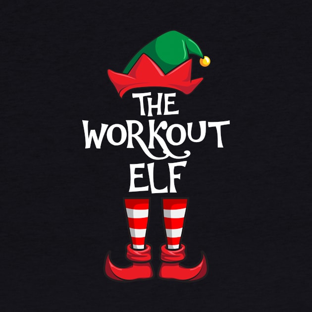 Workout Elf Matching Family Christmas Sporty by hazlleylyavlda